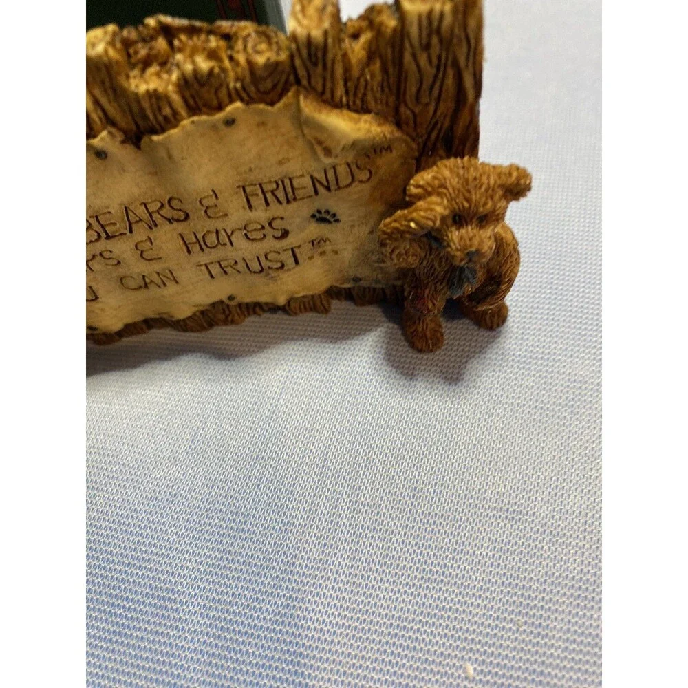 Boyds Bears “ Grenville and Neville” The Sign- Vintage 1993 Collectible Figurine